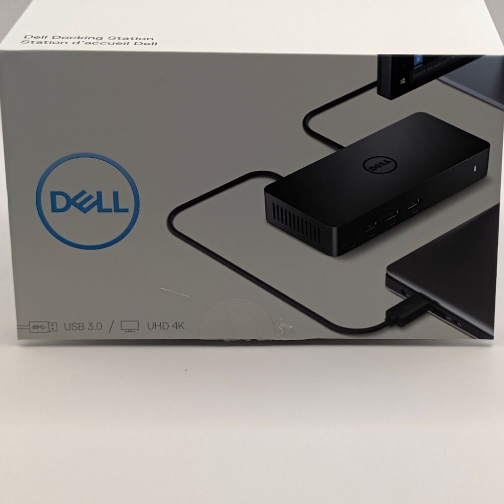 Dell Docking Station D3100 USB 3.0 UHD 4K New Open Box